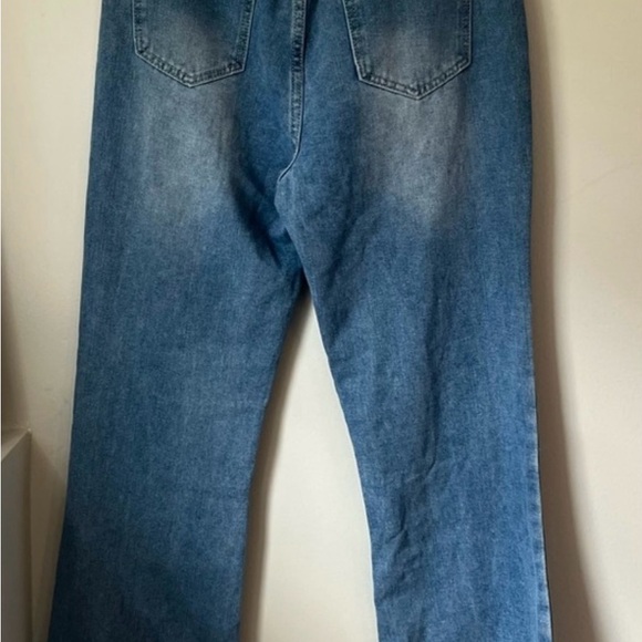 High Waist Paisley Patch Flare Jeans - Picture 9 of 13